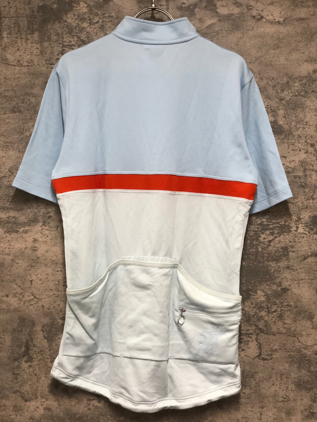 KK985 ラファ RAPHA CLUB JERSEY 半袖 サイクルジャージ XL 水色 ※シミ、黄ばみ有り