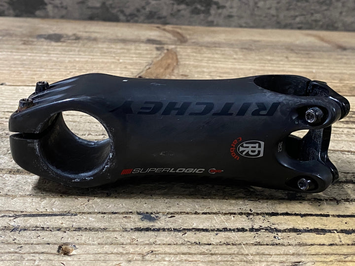 KG433 リッチー RITCHEY SUPER LOGIC カーボンステム 黒 Φ31.8 90mm サビ クリア浮き