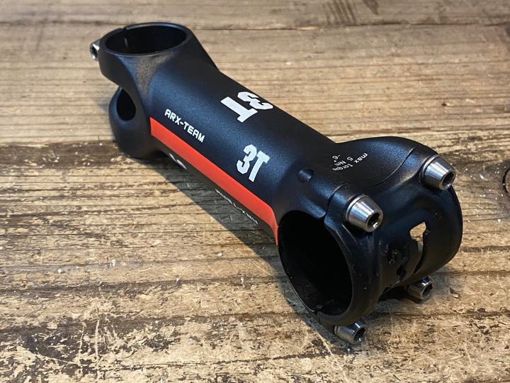 JL018 3T ARX-TEAM アルミ ステム 黒 赤 110mm Φ31.8 OS -6°