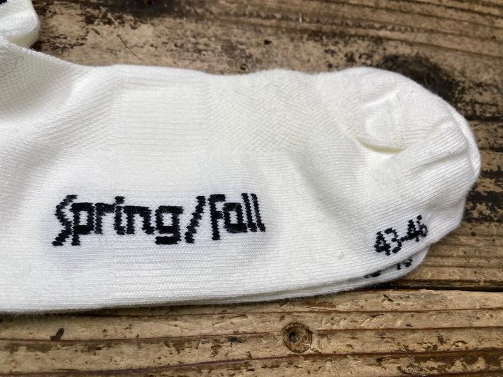 JQ209 アソス assos Spring FallSocks 2 ソックス 白