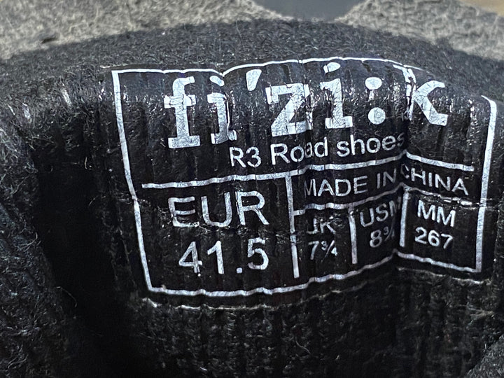 KB931 フィジーク Fizik R3 ROAD SHOES ビンディングシューズ 黒 3穴 EU41.5 ※タバコ臭