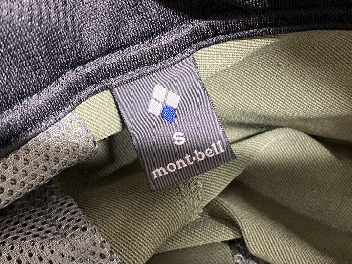 JO158 モンベル mont-bell ペダリングパンツ サイクルパンツ ロング カーキ S ※スレ