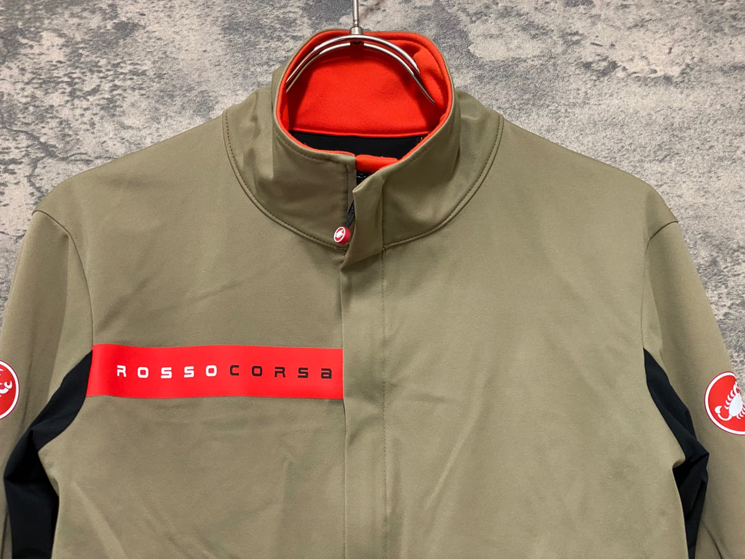 KC506 カステリ castelli サイクルジャケット カーキ― 黒 M