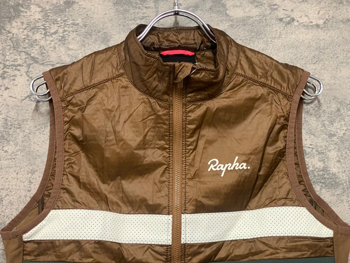 JV414 ラファ Rapha BREVET INSULATED GILET ジレ サイクルベスト ブラウン M
