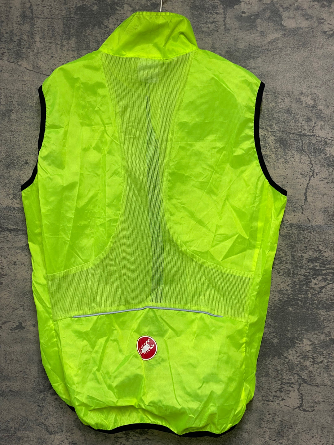JW294 カステリ CASTELLI サイクルベスト ジレ 黄緑 XL
