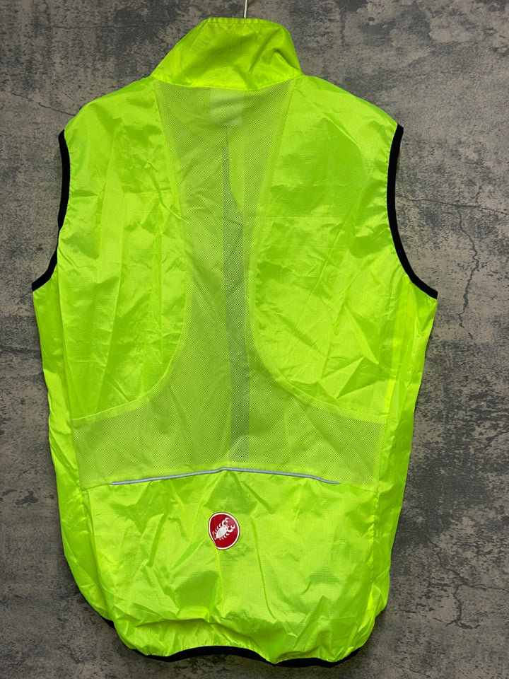 JW294 カステリ CASTELLI サイクルベスト ジレ 黄緑 XL