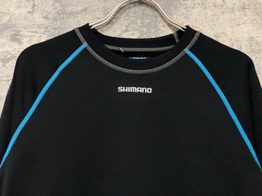 JZ126 シマノ SHIMANO 長袖 ベースレイヤー 黒 L 裏起毛