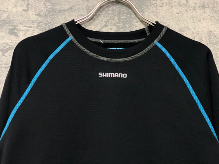 JZ126 シマノ SHIMANO 長袖 ベースレイヤー 黒 L 裏起毛