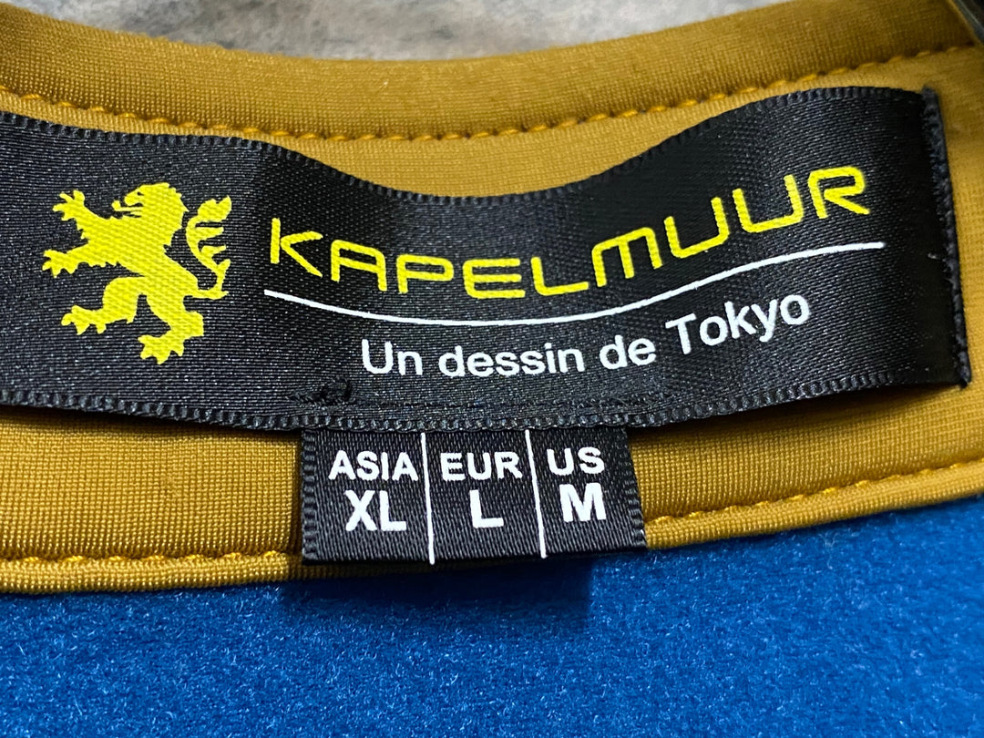 JI183 カペルミュール KAPELMUUR 長袖 サイクルジャージ 紺 茶 XL 裏起毛