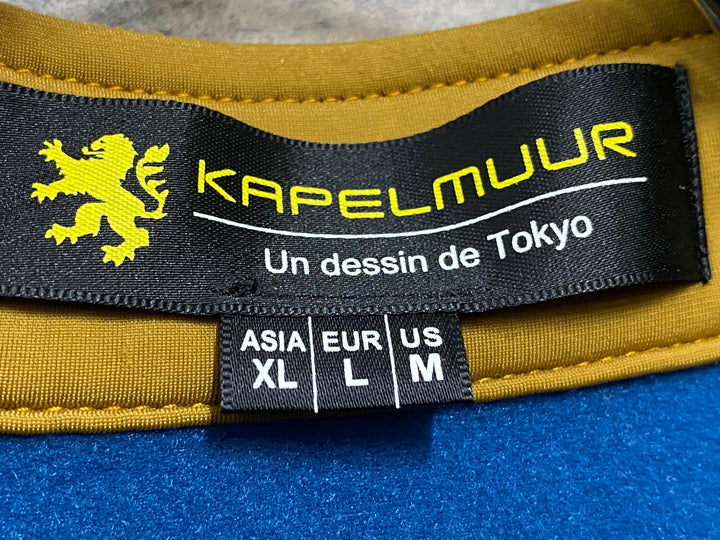 JI183 カペルミュール KAPELMUUR 長袖 サイクルジャージ 紺 茶 XL 裏起毛