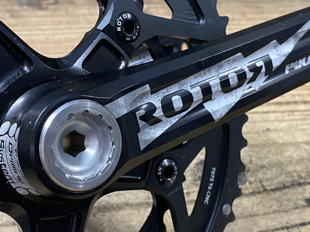 JN398 ローター ROTOR 3D+ POWER パワーメーター クランクセット 52/36T 172.5mm 片側計測