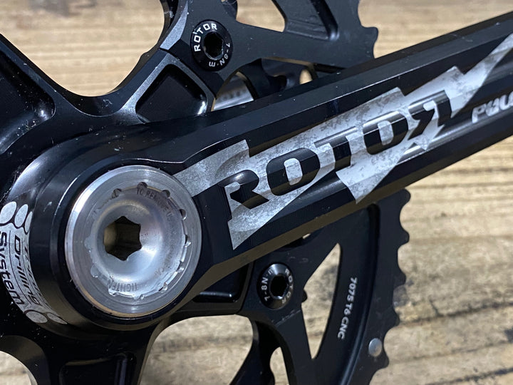 JN398 ローター ROTOR 3D+ POWER パワーメーター クランクセット 52/36T 172.5mm 片側計測