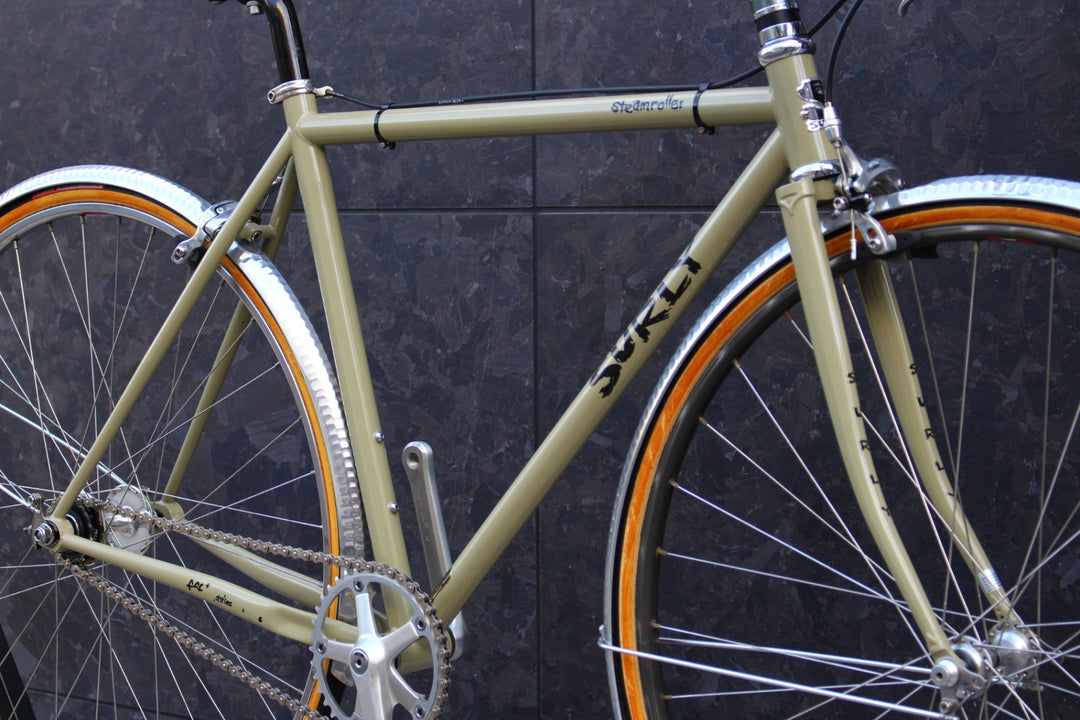 【店頭受け取り限定】サーリー SURLY スチームローラー STEAMROLLER 49サイズ 固定ギア クロモリ ピストバイク 【福岡店】