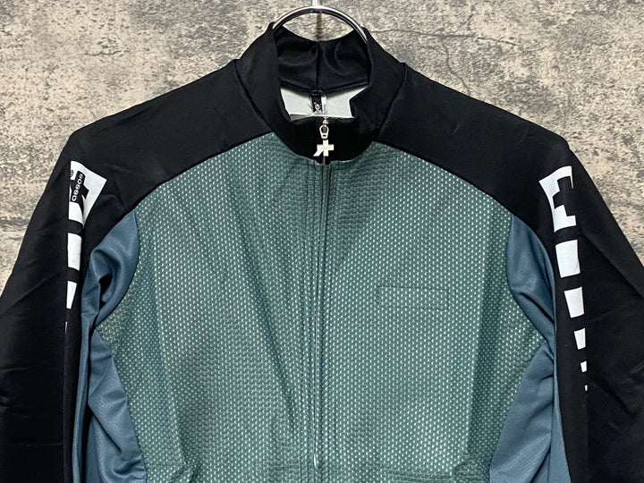 JQ157 アソス assos INTERMEDIATE 長袖サイクルジャケット 緑 M 裏起毛