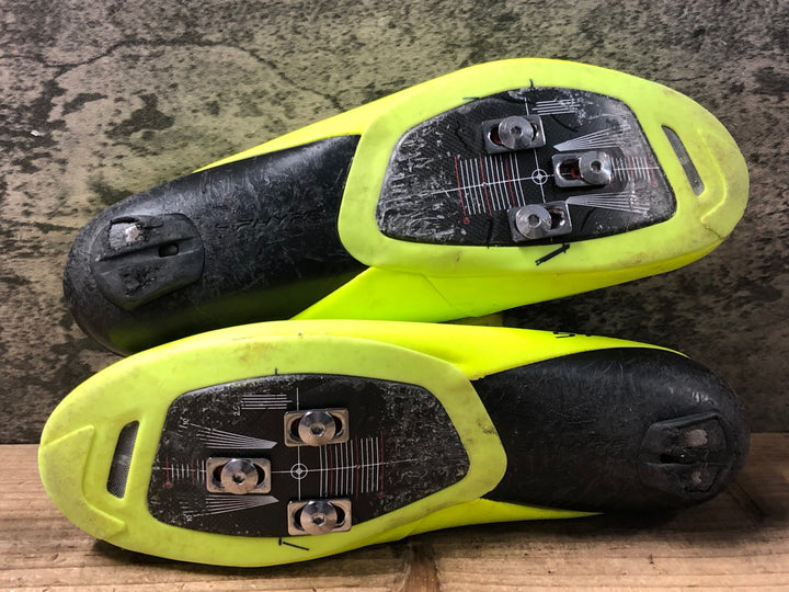 KA063 シマノ SHIMANO RC9 SH-RC900-E Y ビンディングシューズ 3穴 BOA 黄 EU44 ※ガリ傷