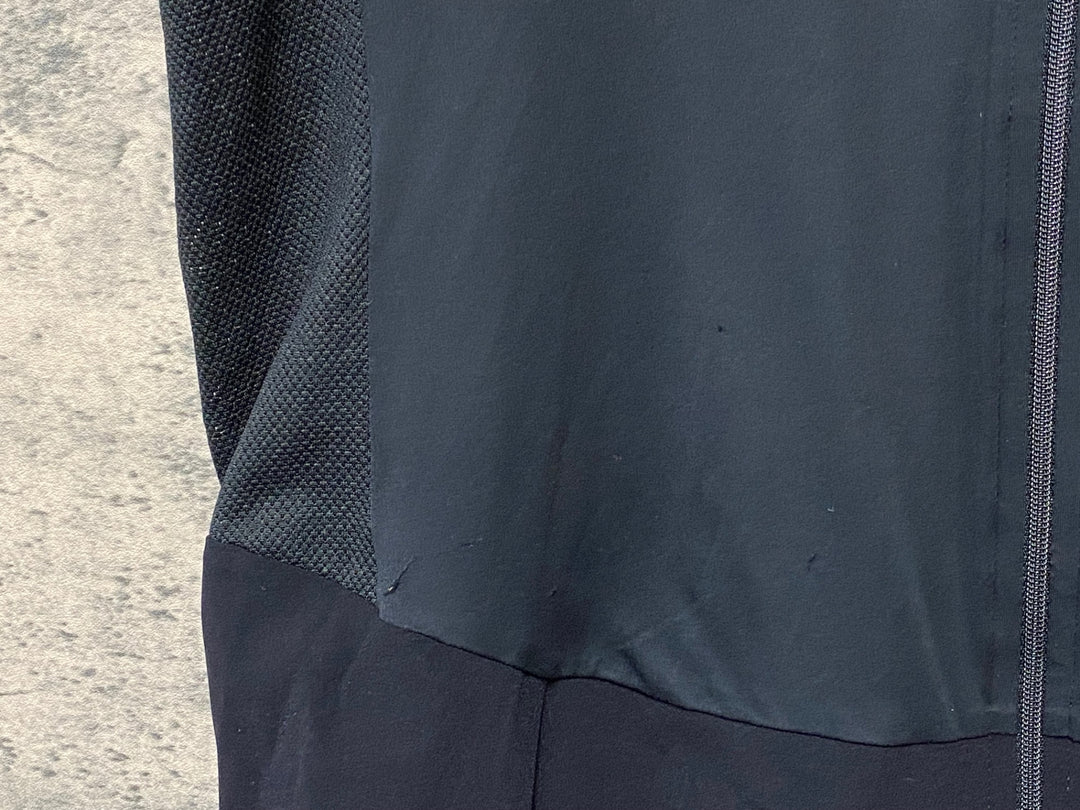 KB214 カステリ CASTELLI 半袖 サイクルジャージ 黒 XL ※ほつれ