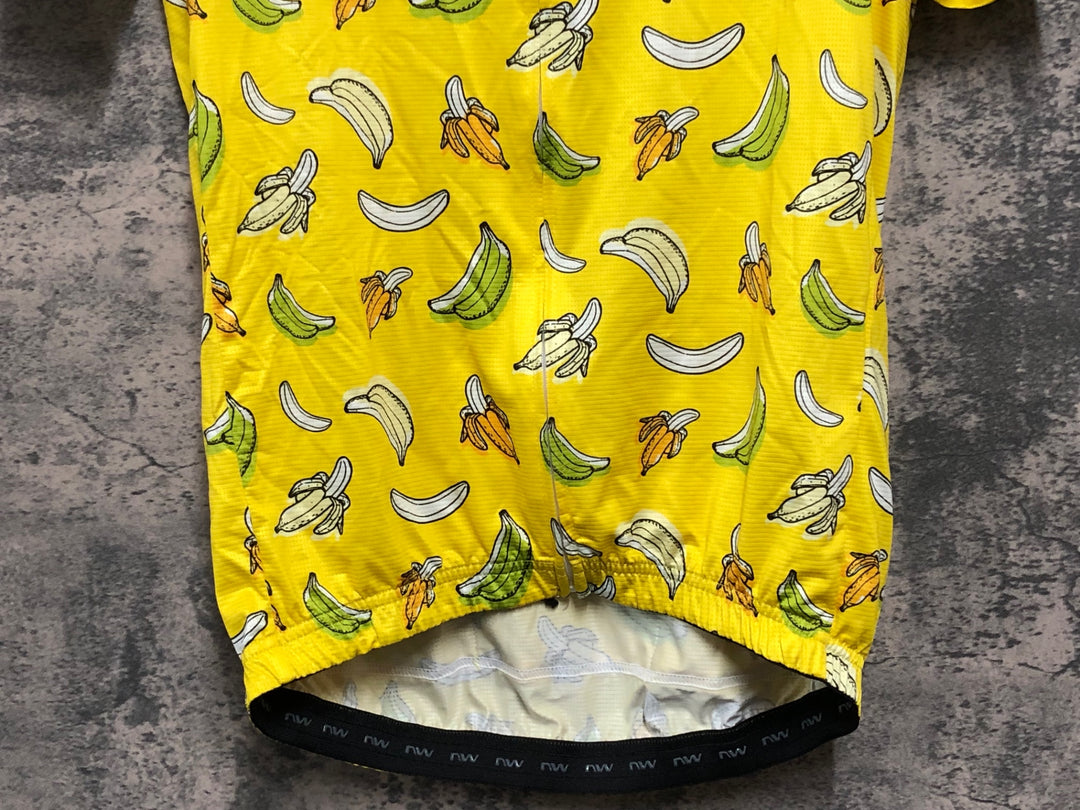 KD826 ノースウェーブ NORTHWAVE PEACE BANANA JERSEY 半袖 サイクルジャージ 黄 L