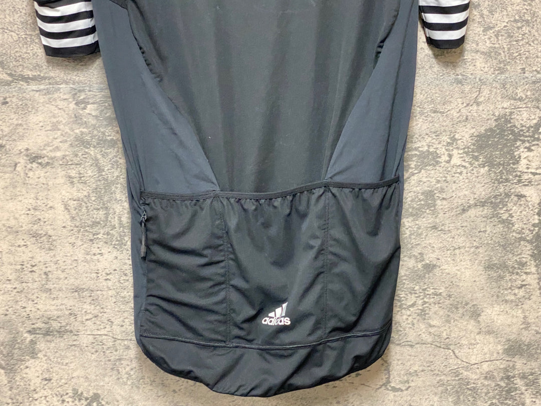 KH483 アディダス adidas 半袖 サイクルジャージ 黒 M