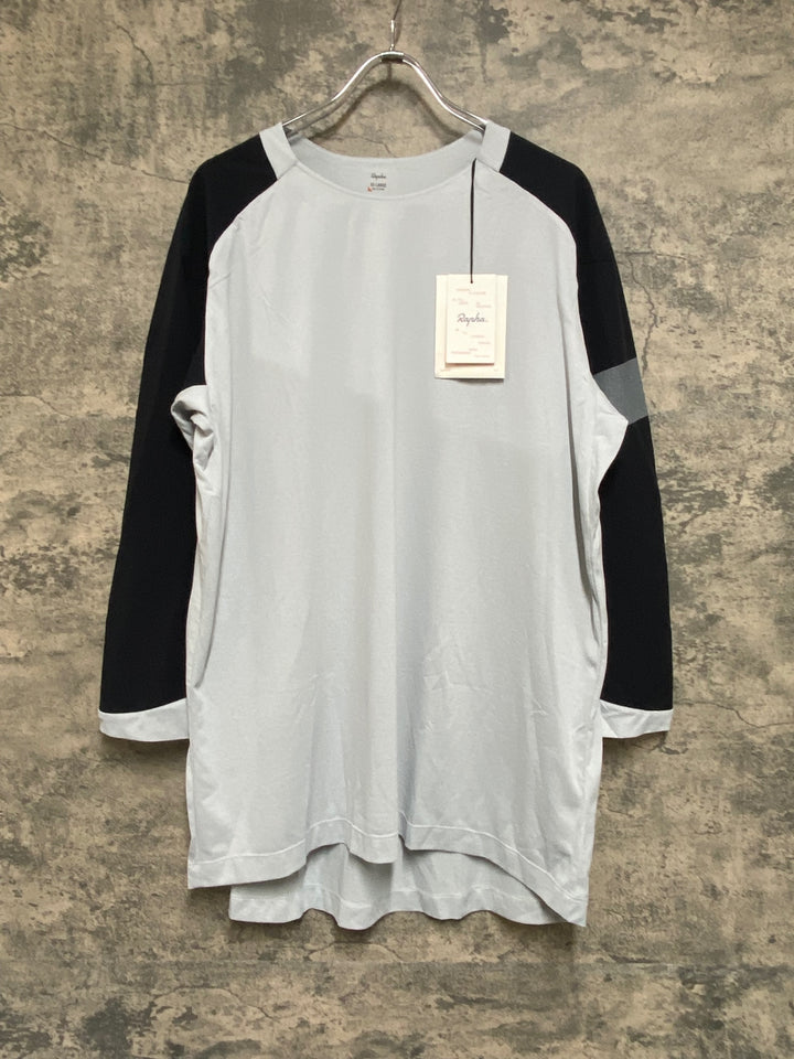 JH672 ラファ Rapha TRAIL 3/4 SLEEVE JERSEY シャツ グレー XXL