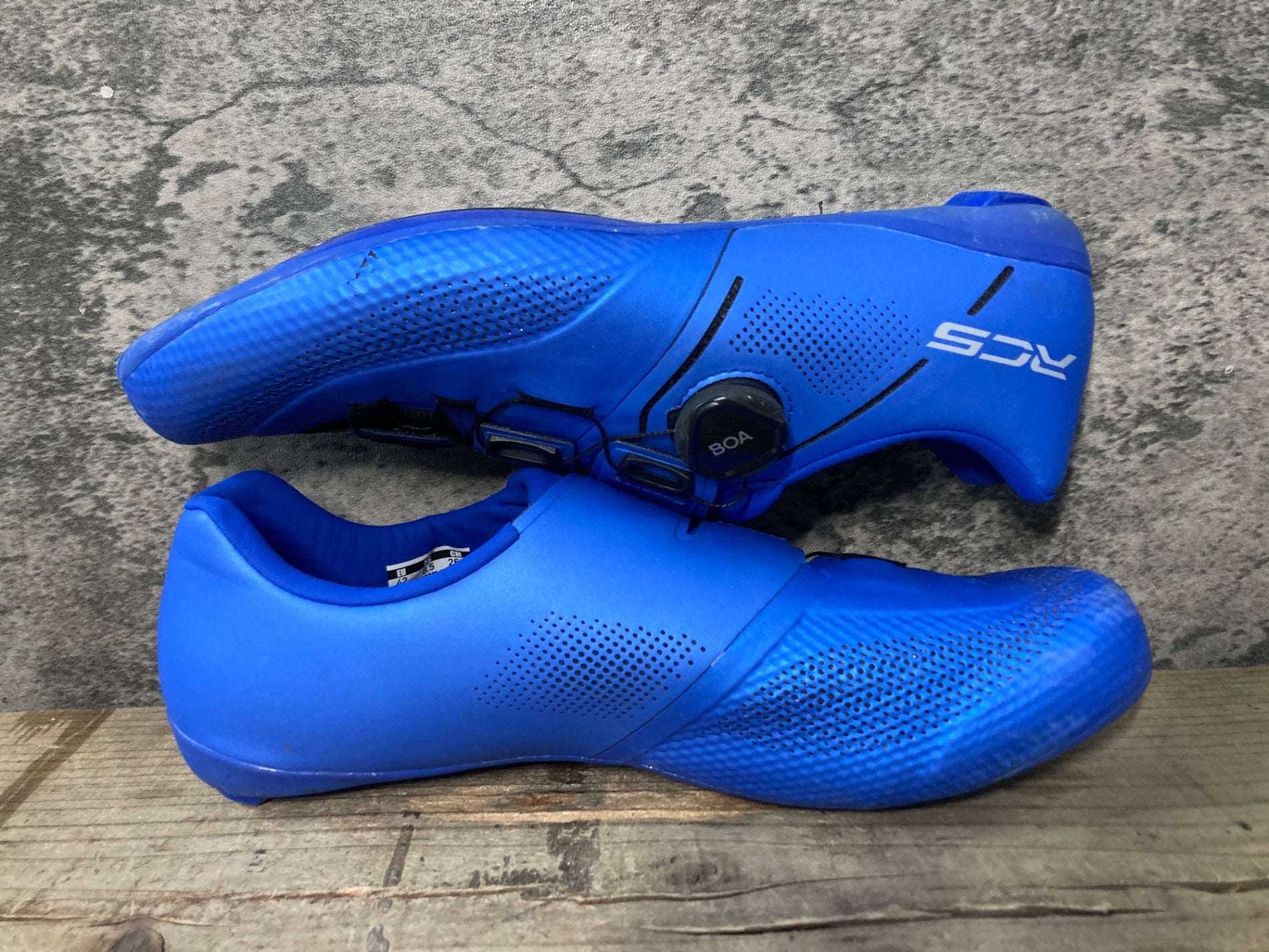 JY068 シマノ SHIMANO RC5 SHRC503M ビンディングシューズ 青 EU42 SPD