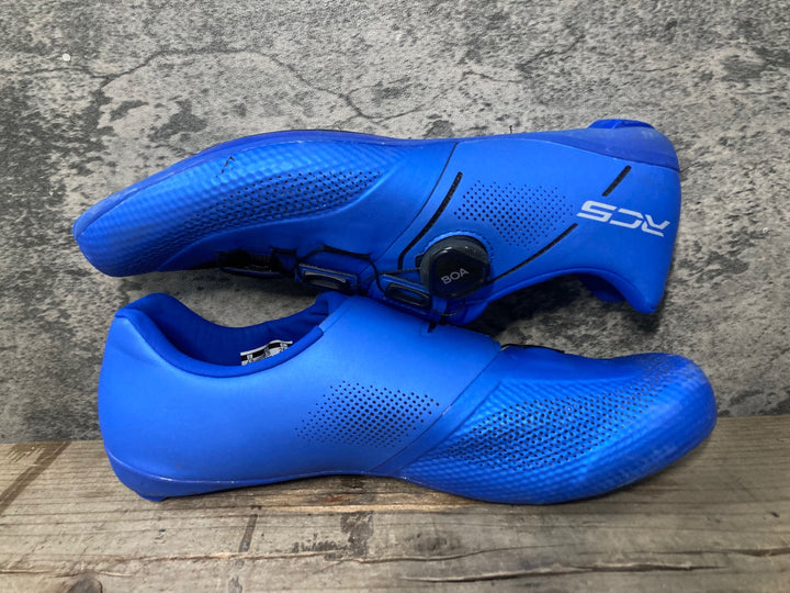 JY068 シマノ SHIMANO RC5 SHRC503M ビンディングシューズ 青 EU42 SPD-SL
