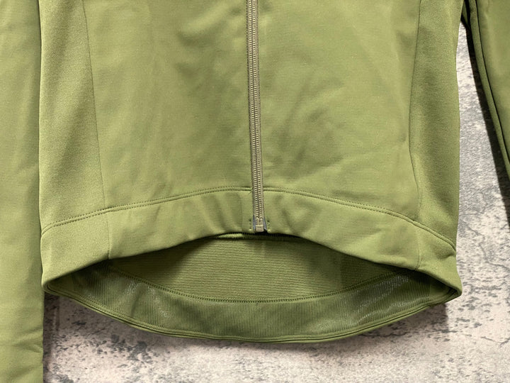 JZ019 ラファ Rapha MEN'S CORE WINTER JACKET 長袖 サイクルジャケット カーキ S 裏起毛