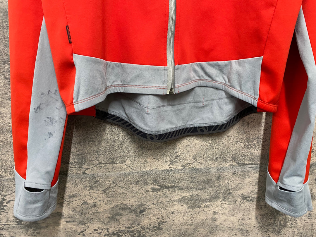 KG290 ボントレガー BONTRAGER 長袖 サイクルジャージ 赤 グレー L