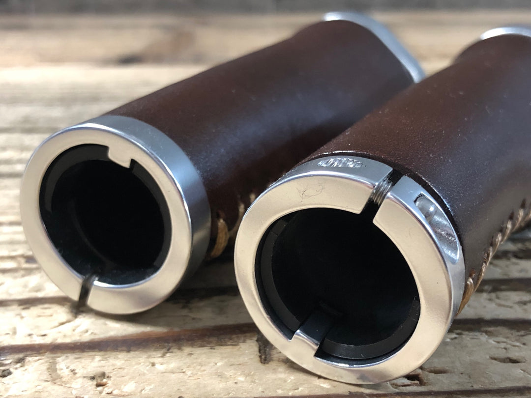 KL120 PDW Whiskey Leather Lock-on Ergo Grips グリップ ブラウン