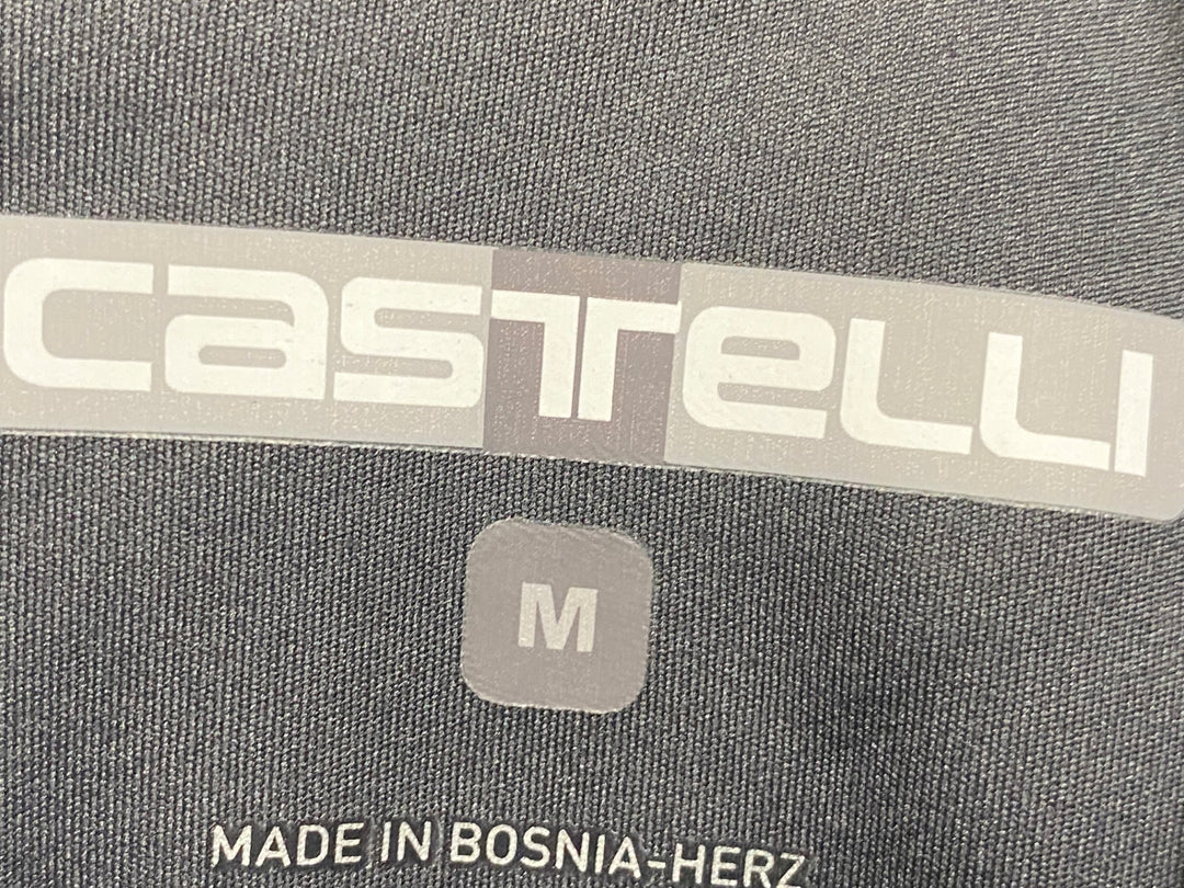 KD936 カステリ CASTELLI GORE-TEX INFINIUM 長袖 サイクルジャケット グレー 黒 M 裏起毛