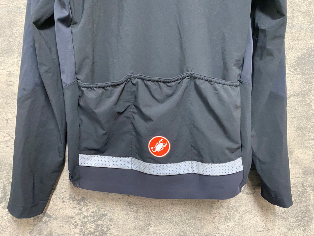 KB696 カステリ CASTELLI ROSSO CORSA BETA RoS JACKET 長袖 サイクルジャケット 黒 M