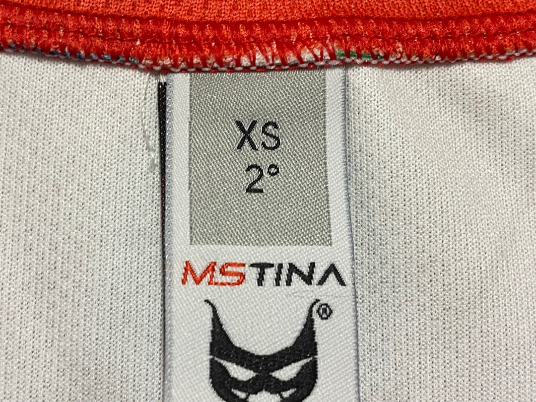 KF556 MSTINA 半袖 サイクルジャージ 白紺赤 XS