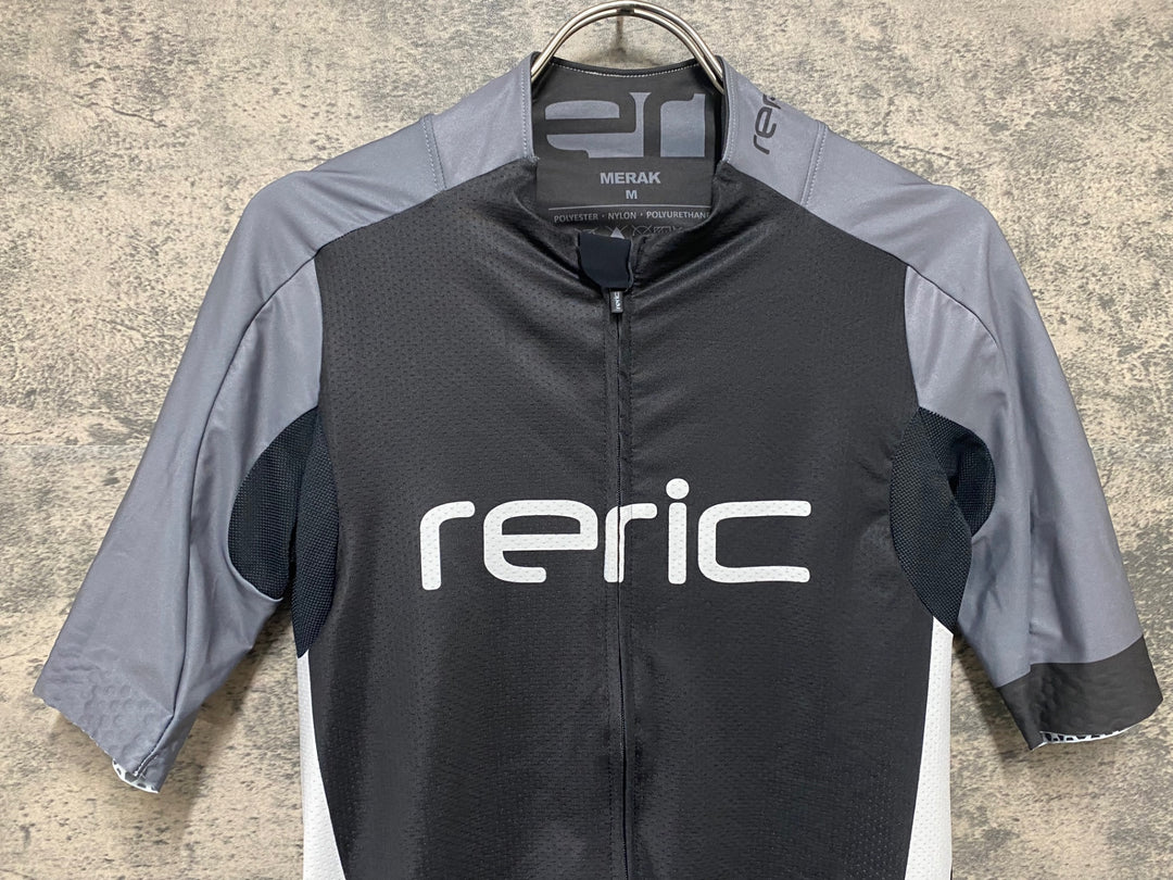 KM225 レリック reric MERAK 半袖 サイクルジャージ 黒グレー M