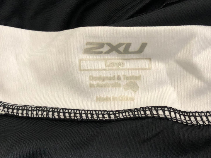 KK441 ツータイムズユー 2XU 半袖 サイクルジャージ 黒 白 L