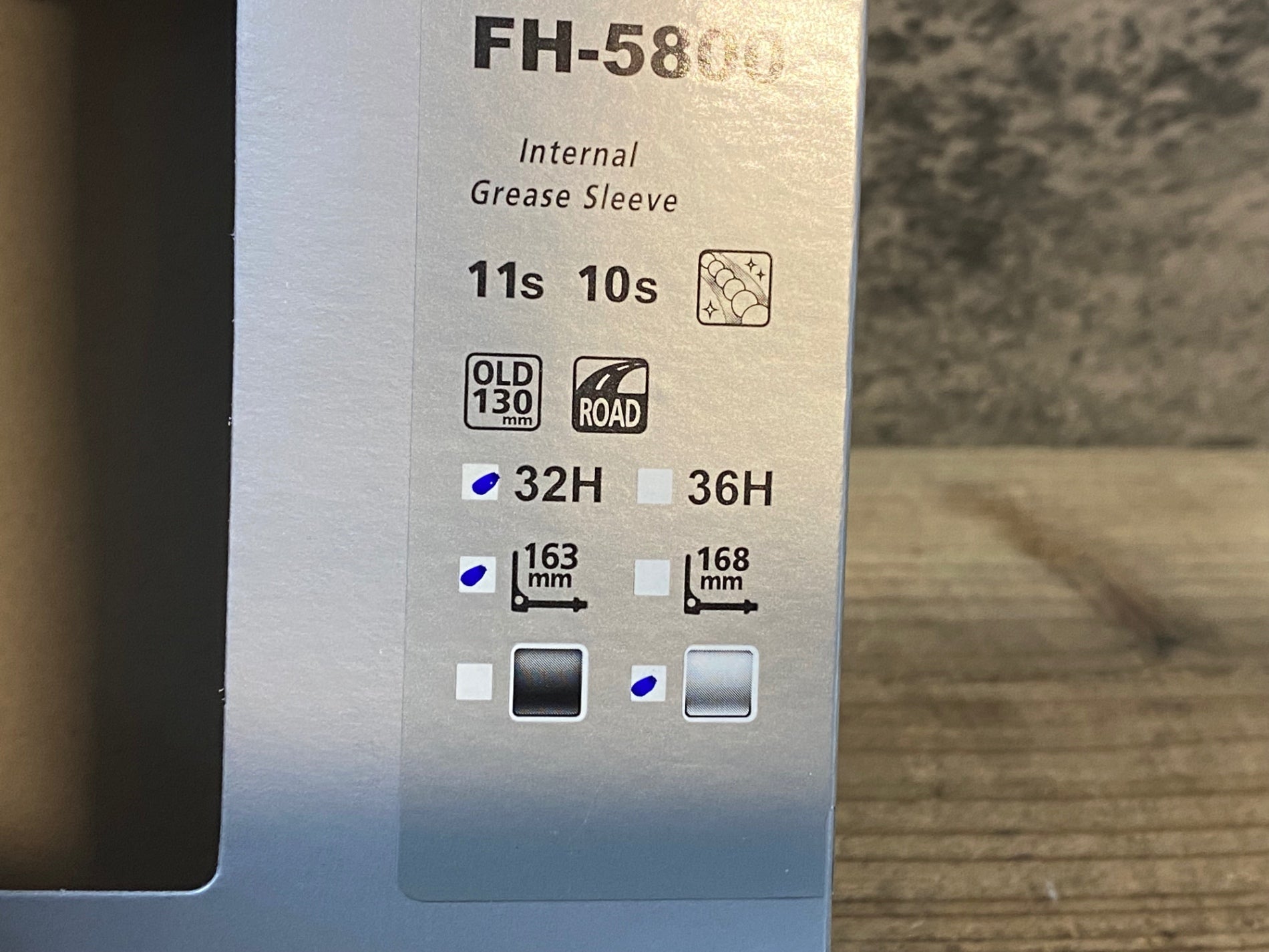 JW620 シマノ SHIMANO 105 HB/FH-5800 前後ハブセット 32H シルバー