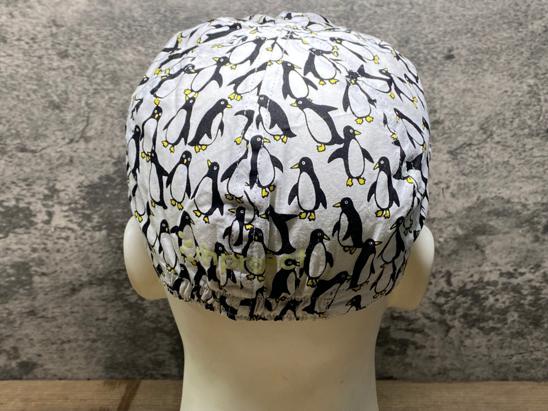 JN878 リンプロジェクト rin project キャップ 総柄 白黒 ペンギン M