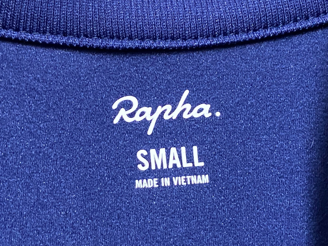 JQ776 ラファ Rapha CORE LONG SLEEVE JERSEY 長袖 サイクルジャージ 紺 S 裏起毛