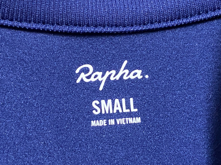 JQ776 ラファ Rapha CORE LONG SLEEVE JERSEY 長袖 サイクルジャージ 紺 S 裏起毛