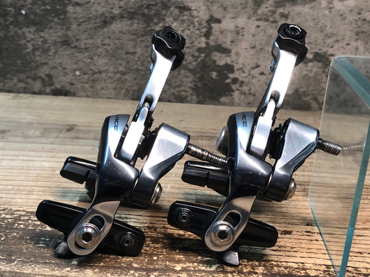 JI832 シマノ SHIMANO デュラエース DURA-ACE BR-9000 キャリパーブレーキ 前後セット ※固定ナット欠品