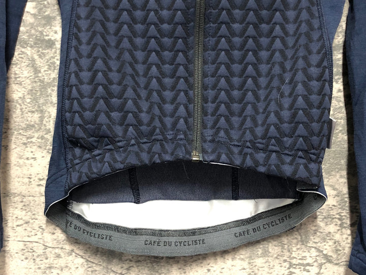 JE016 カフェドゥシクリステ CAFE DU CYCLISTE AUDAX IRMA 長袖 サイクルジャージ XS ブラック