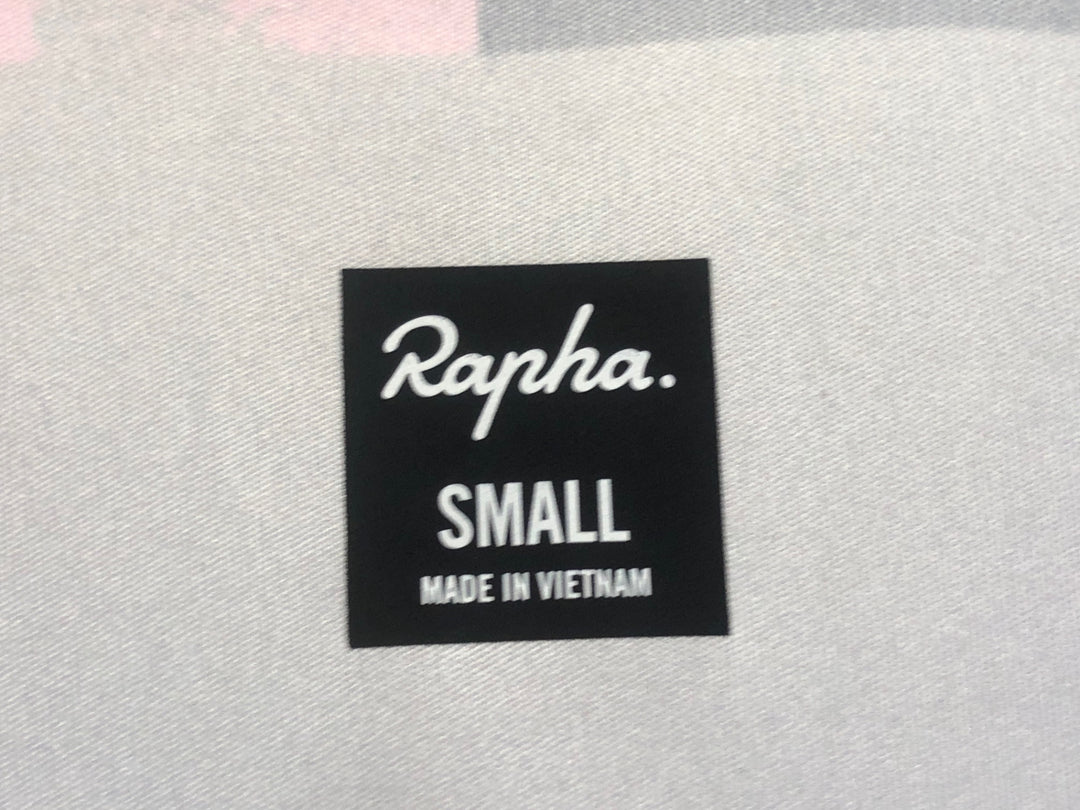 KM231 ラファ Rapha SUPER LIGHTWEIGHT JERSEY 半袖 サイクルジャージ 黒ピンク S ほつれ