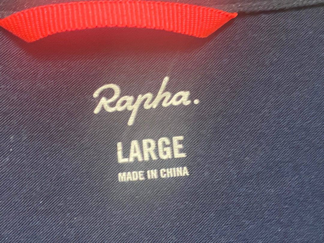 JZ227 ラファ Rapha WOMEN'S BREVET LONG SLEEVE WINDBLOCK JERSEY 長袖 サイクルジャージ 紺 L