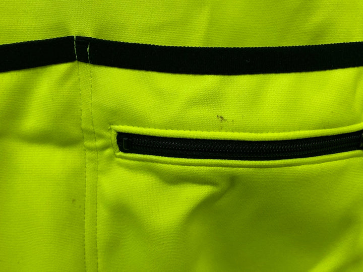 JW271 パールイズミ PEARL iZUMi 長袖 サイクルジャケット 黒 ネオンイエロー XL 裏起毛 WINDBREAK