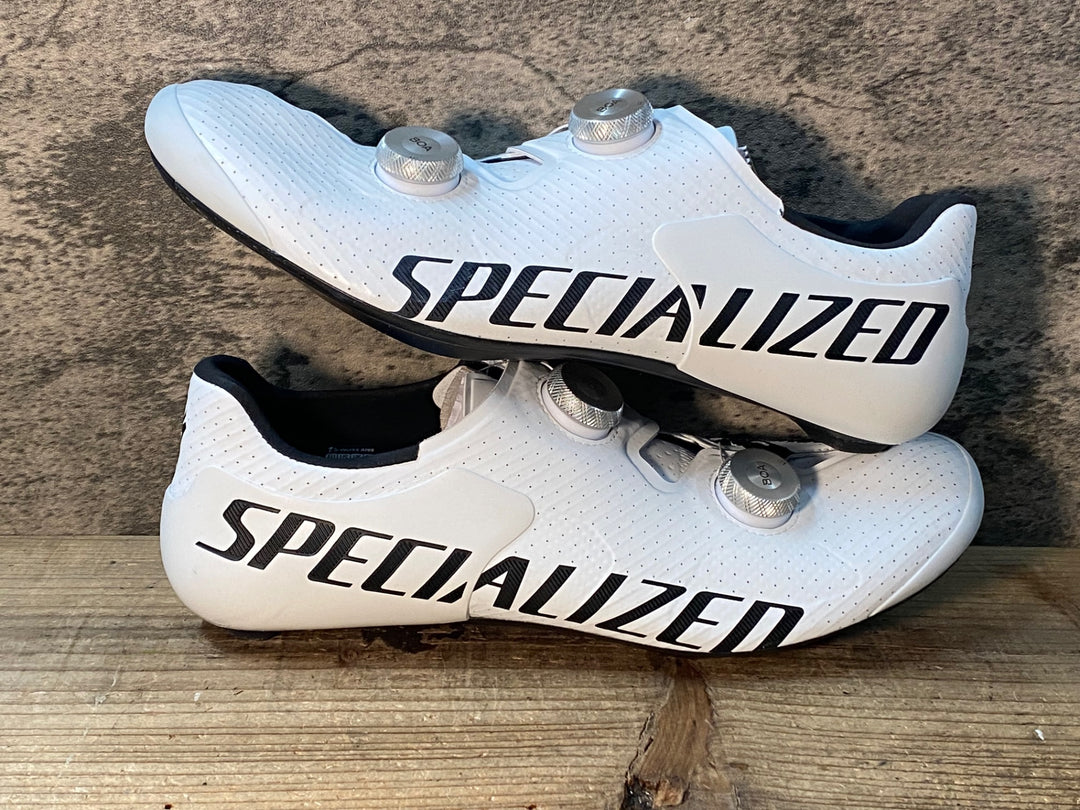 JM427 スペシャライズド SPECIALIZED エスワークス S-WORKS ARES 2 RD ビンディングシューズ TEAM 白 EU43.5 SPD-SL