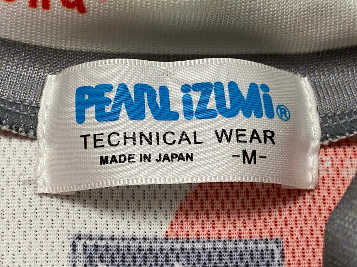 JT532 パールイズミ PEARL iZUMi 半袖 サイクルジャージ 白 赤 水玉模様 M