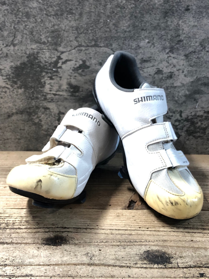 KD267 シマノ SHIMANO SH-RP300-E WIDE ビンディングシューズ 白 3穴 EU44