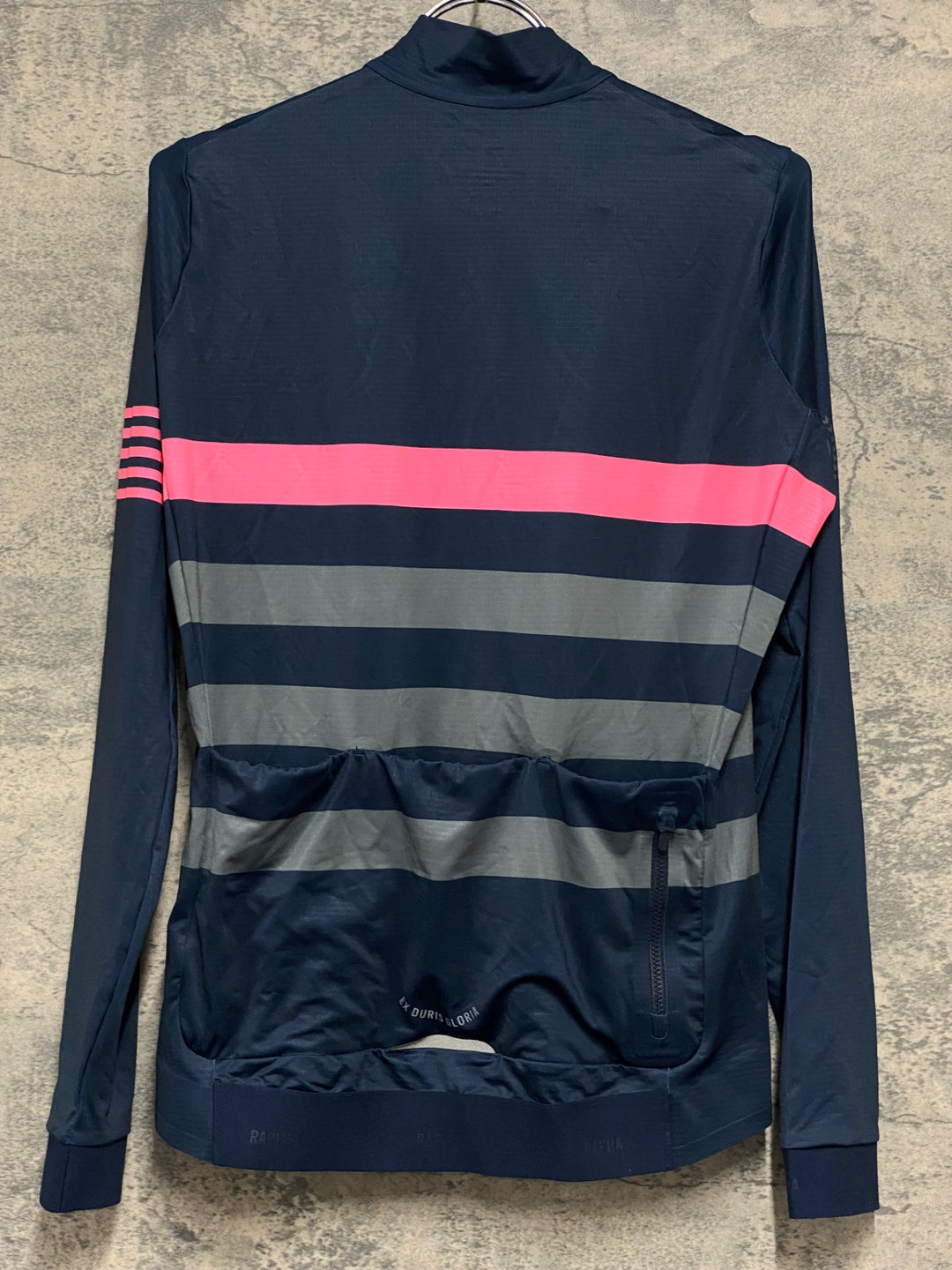 KA628 ラファ Rapha RCC PRO TEAM LONG SLEEVE JERSEY 長袖 サイクルジャージ ネイビー L