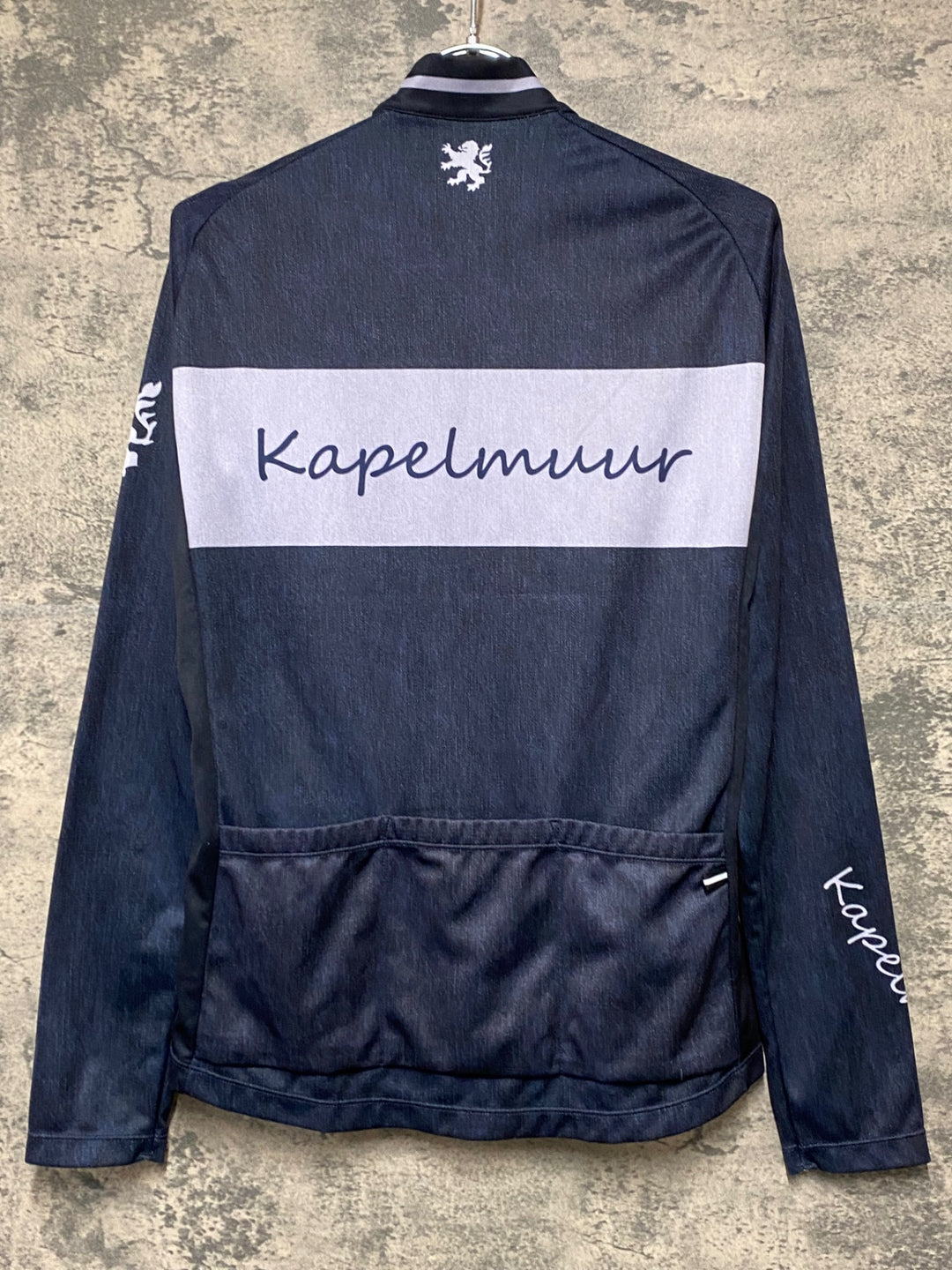KI949 カペルミュール kapelmuur 長袖 サイクルジャージ 紺 M