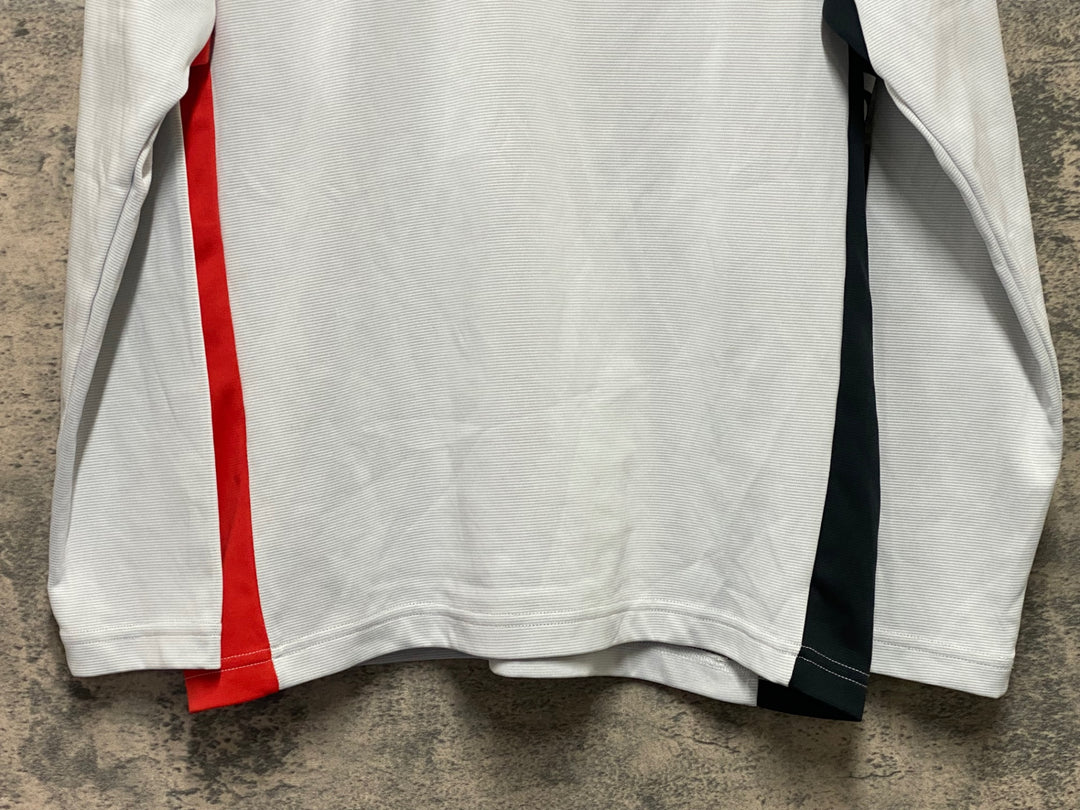KN792 ルコックスポルティフ le coq sportif 長袖 サイクルジャージ グレー L