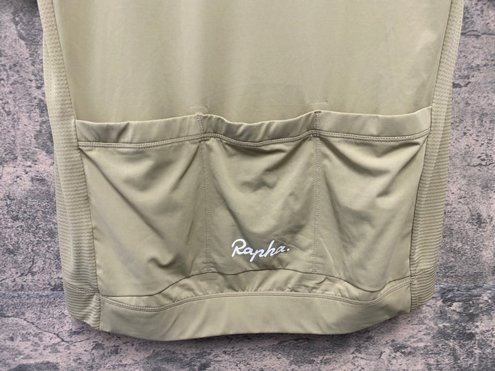 JH255 ラファ Rapha MEN'S CORE LIGHTWEIGHT JERSEY 半袖 サイクルジャージ ベーシュ XL