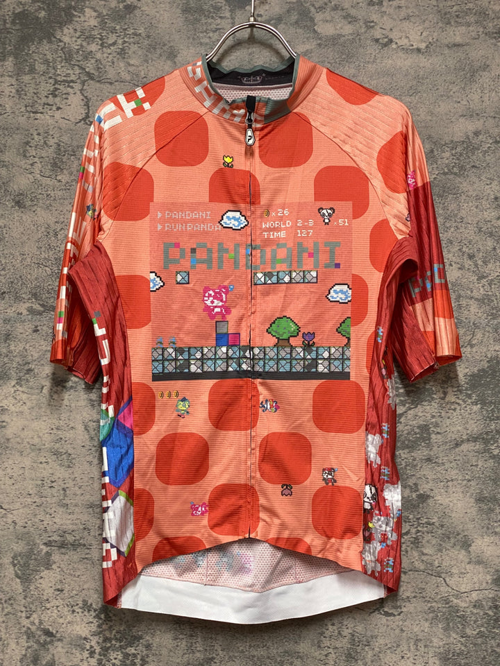 KD092 パンダーニ Pandani 半袖 サイクルジャージ オレンジ L